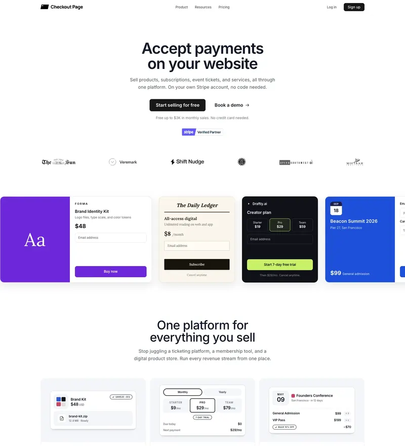 Checkout Page
